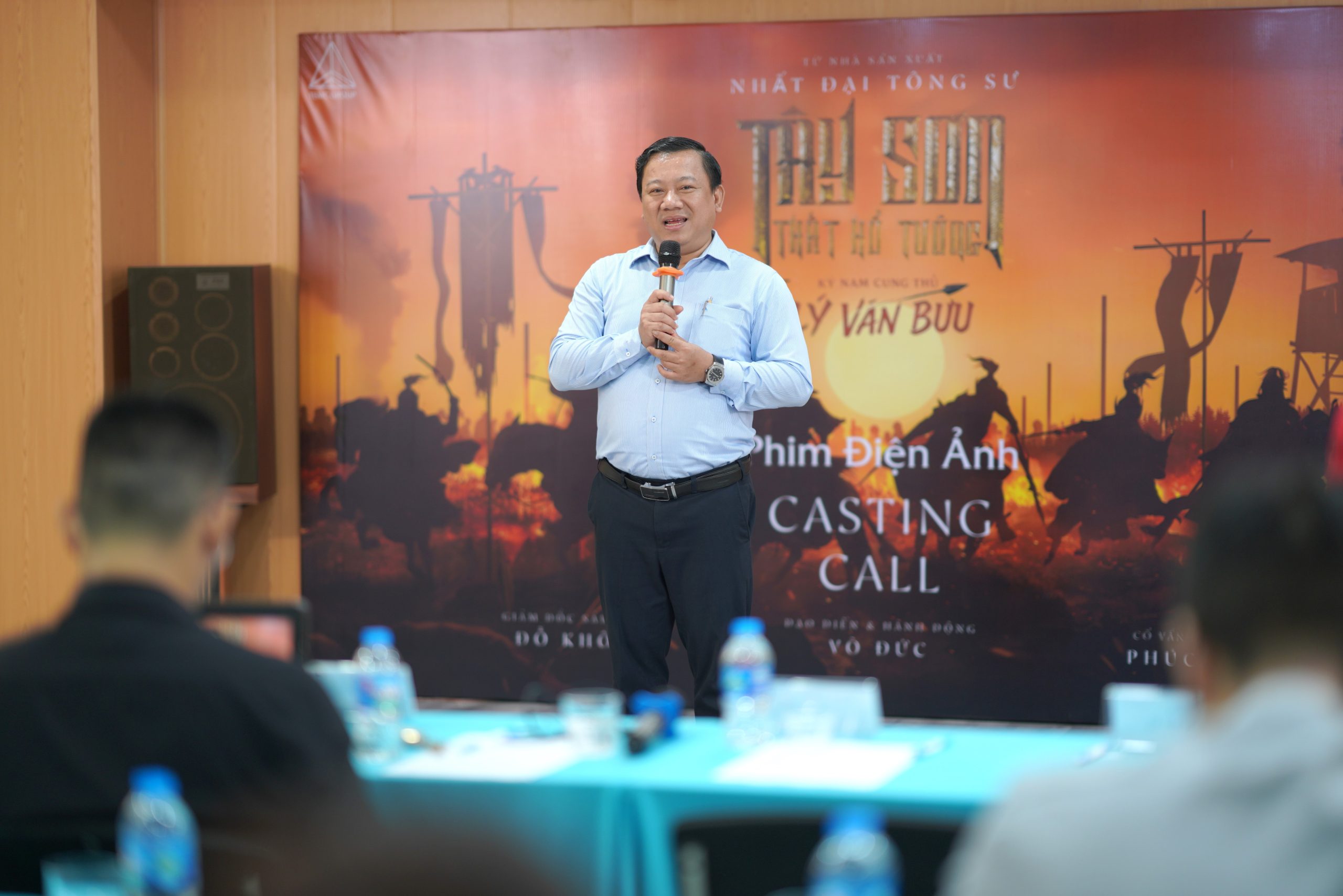 Ông Phúc Phan - đại diện đơn vị sản xuất công bố “Tây Sơn thất hổ tướng” được nâng tầm thành phim điện ảnh 